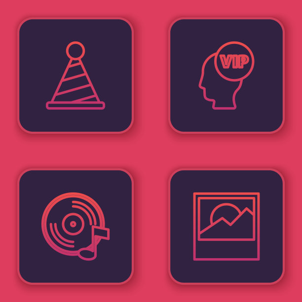 设线派对帽，乙烯基碟片VIP内头部图片下载