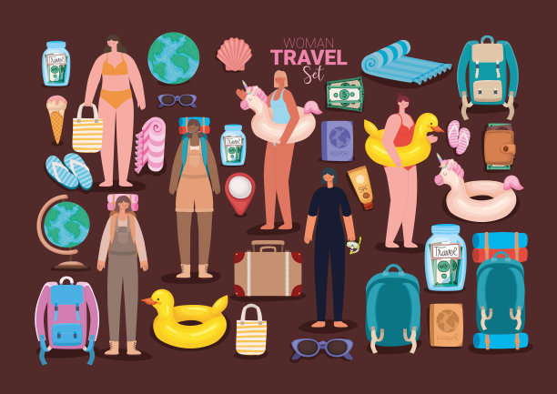 旅行插图集图片下载