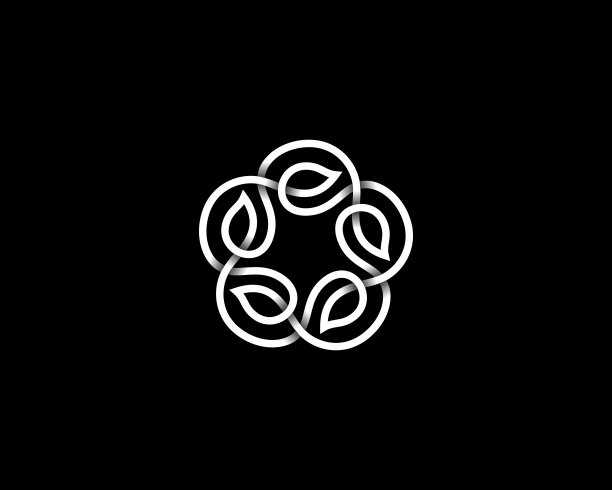 抽象叶、花环等符号型。优雅沙龙、酒店、spa、精品向量符号符号。图片下载