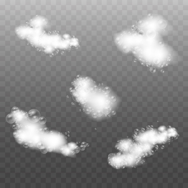 将沐浴泡沫与洗发水泡沫，肥皂。图片下载