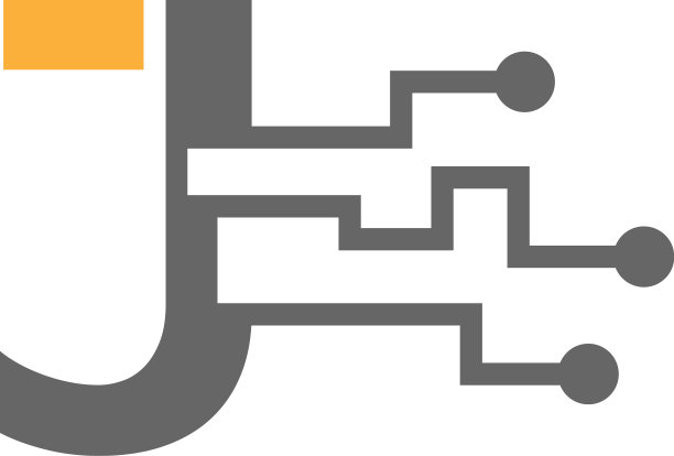 字母j电路技术标志图标创意图片下载
