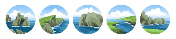 悬崖，岩石，海岸，山脉，海角。图片下载