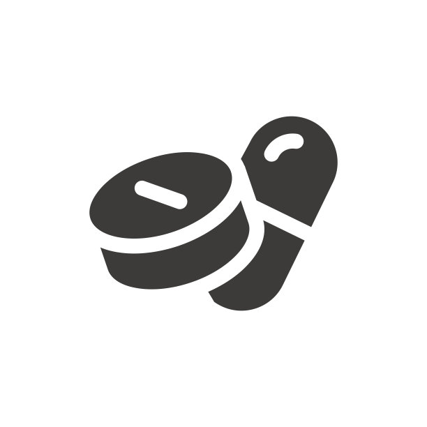 药丸黑色矢量图标图片下载