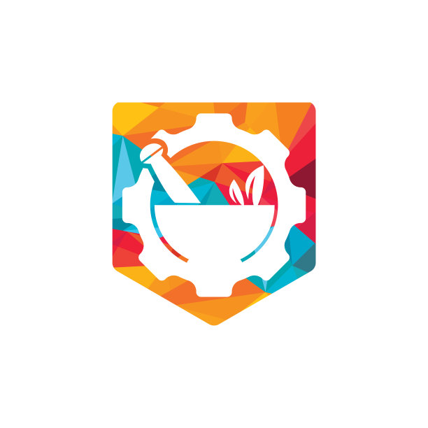 齿轮药房标志设计图片下载