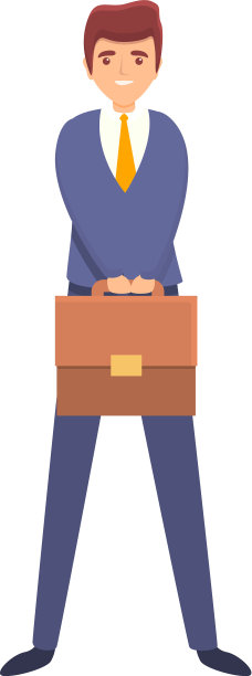 成功商人图标卡通风格图片下载