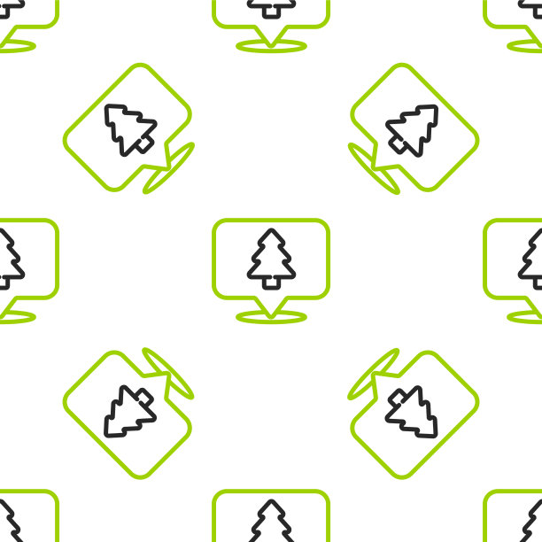 线位置森林在地图上的图标孤立图片下载