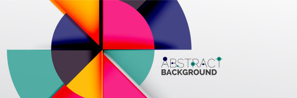 明亮的颜色圆圈抽象圆形的形状和图片下载