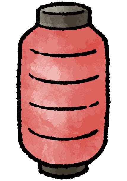 【手绘矢量插图素材】红灯笼图图片下载