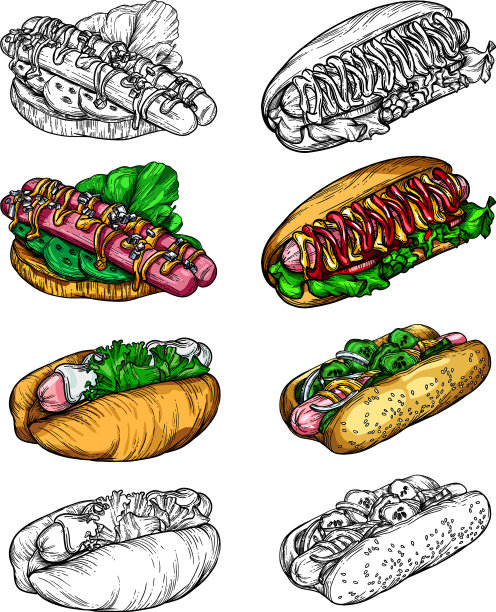 设置热狗图片下载