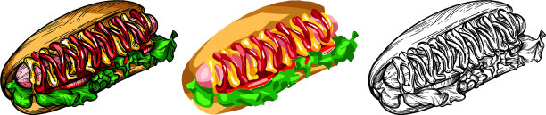 设置热狗图片下载