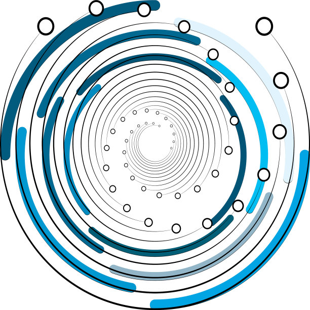 叠加抽象螺旋、漩涡、漩涡蜗壳图片下载