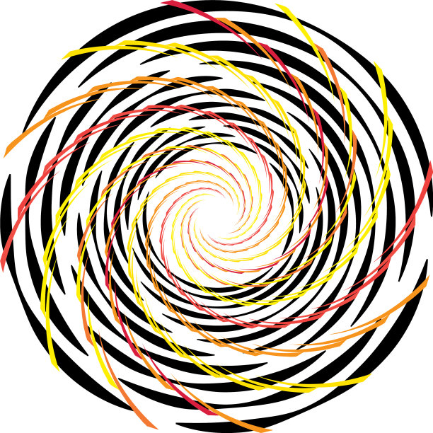 叠加抽象螺旋、漩涡、漩涡蜗壳图片下载