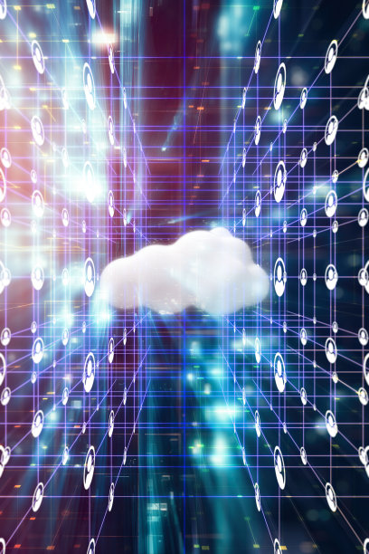 未来云计算背景下的社交网络连接图片下载