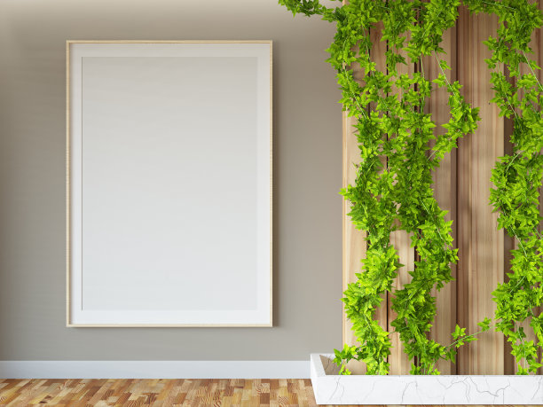 空模拟框架与常春藤图片下载