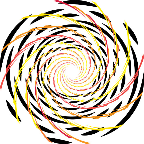 叠加抽象螺旋、漩涡、漩涡蜗壳图片下载