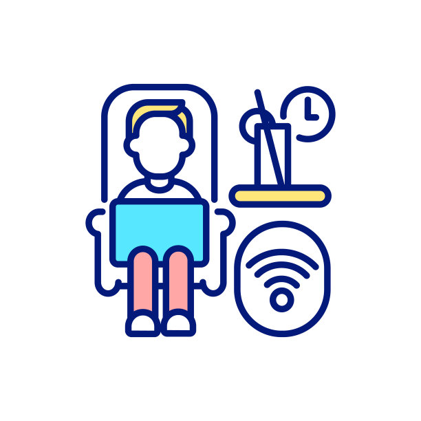 工作从任何地方RGB颜色图标图片下载