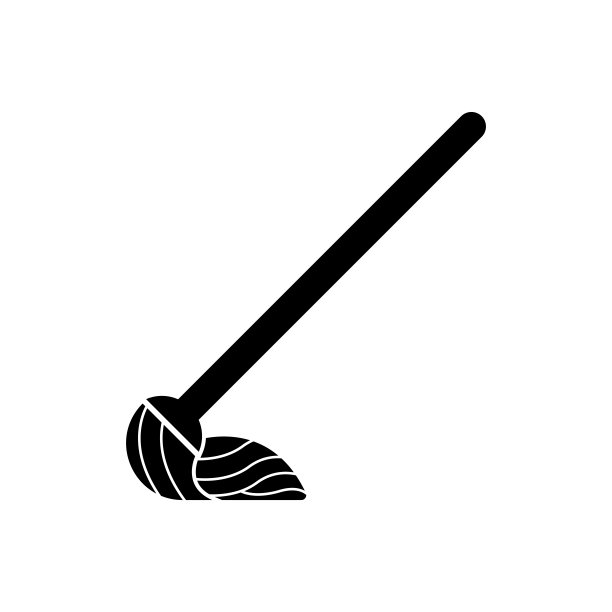 清洁拖把图标矢量图片下载