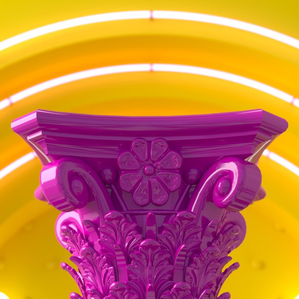 流行艺术专栏风格的横幅明信片图片下载