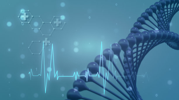 DNA分子的3d插图图片下载