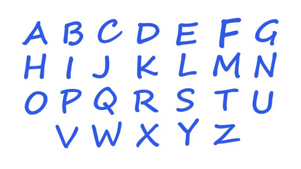 动画字母表。学习字母。英语字母表。图片下载