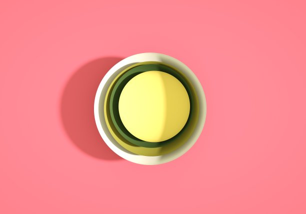 抽象彩色形状在粉红色表面-库存照片图片下载