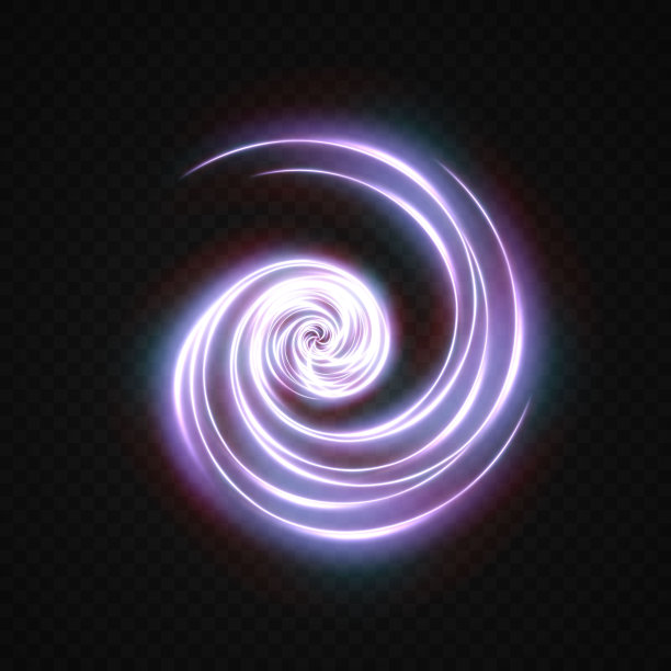 神奇闪闪发光的金色辉光效果图片下载