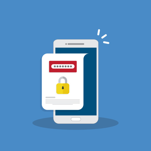 解锁手机通知按钮和密码字段。智能手机安全概念。图片下载