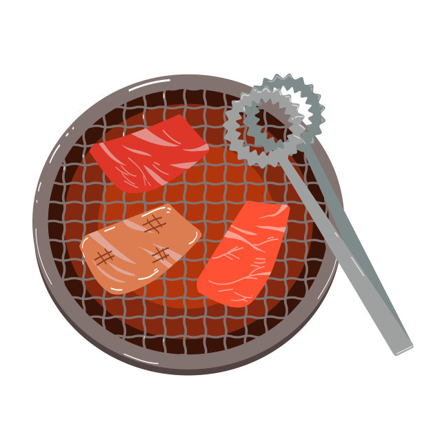 烤肉排钳正上方图片下载