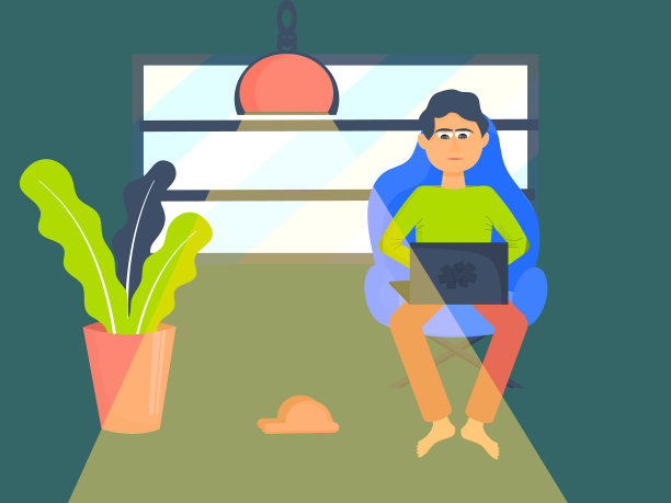 远程自由职业者概念工作的自由职业者图片下载