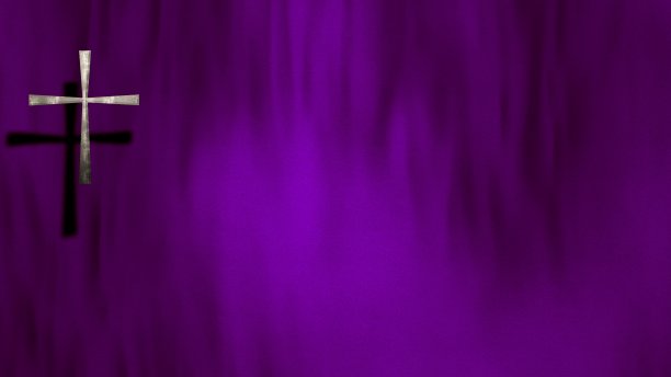 拜占庭银基督教十字架在紫罗兰紫色缎子背景图片下载