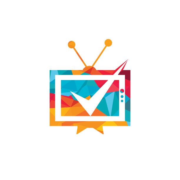 电视检查标志模板设计图片下载