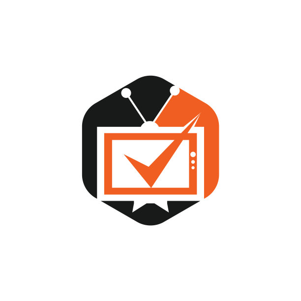 电视检查标志模板设计图片下载