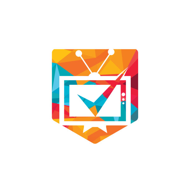 电视检查标志模板设计图片下载