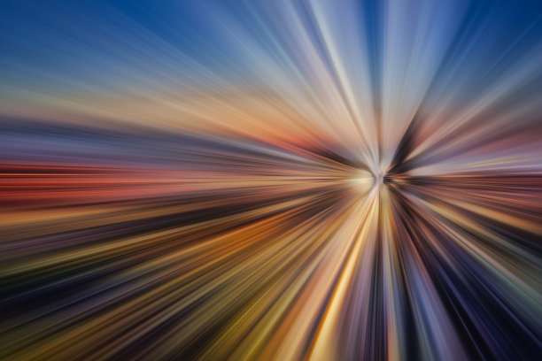 抽象的金色和甜蜜的暮光速度线图案变焦背景为新希望概念产品蒙太奇图片下载