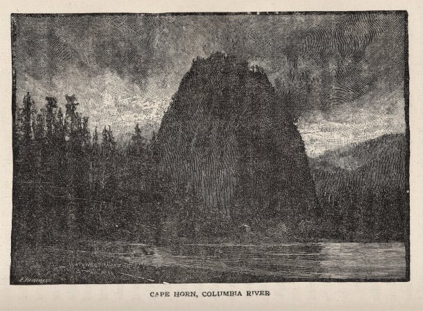 合恩角，哥伦比亚河峡谷，俄勒冈州，美国，1886年图片下载