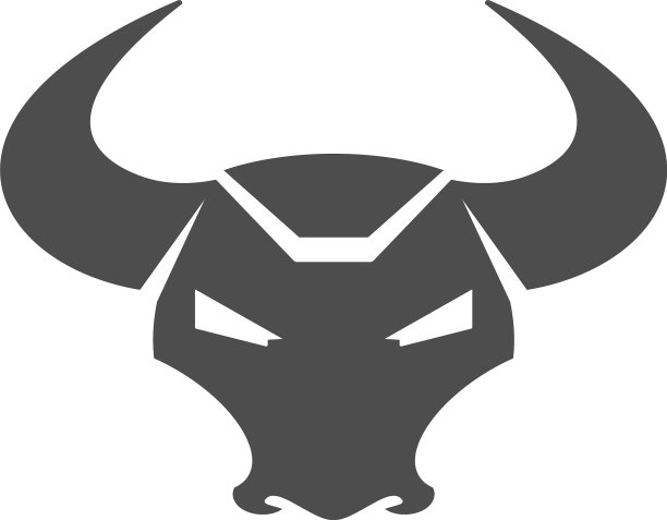 网络公牛标志符号-野生动物吉祥物牛图片下载