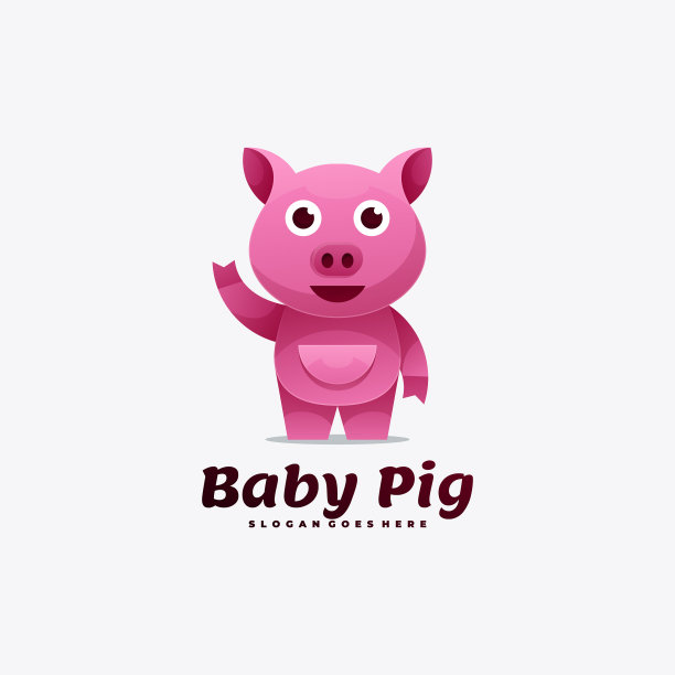 徽标bapig渐变色彩风格图片下载