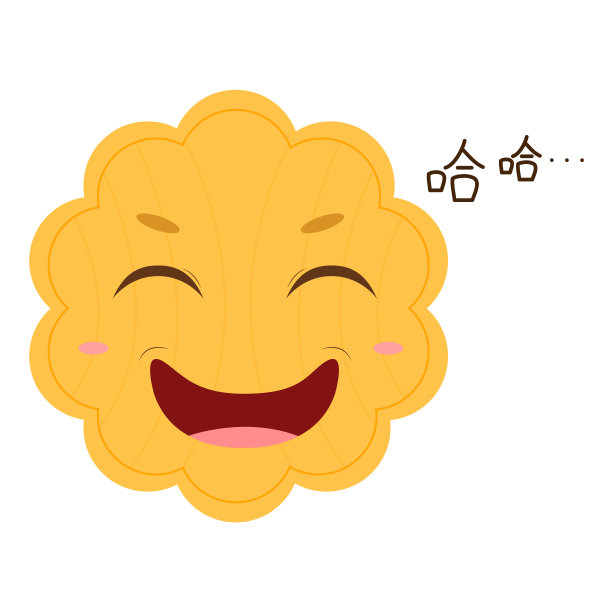 月饼原创卡通,造型设计素材图片