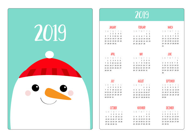 雪人戴着红色的冬帽简单的口袋图片下载