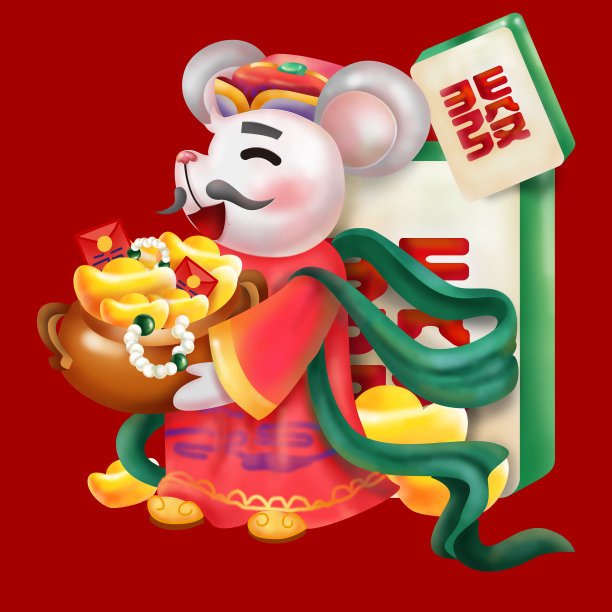 元素大发鼠财神图片下载