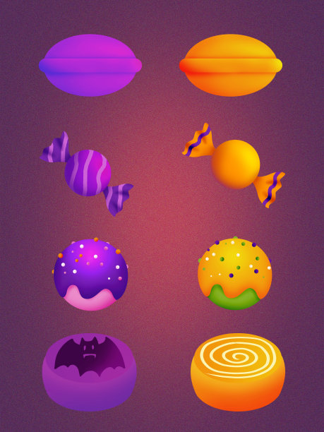 元素万圣节创意糖果图片下载