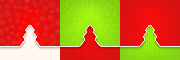 各种圣诞树冬季假期图像集图片下载