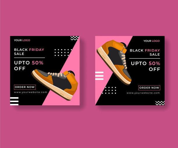黑色星期五促销张贴网页横幅设计图片下载