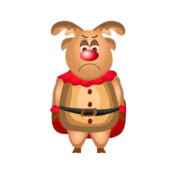 驯鹿表情设计图图片下载