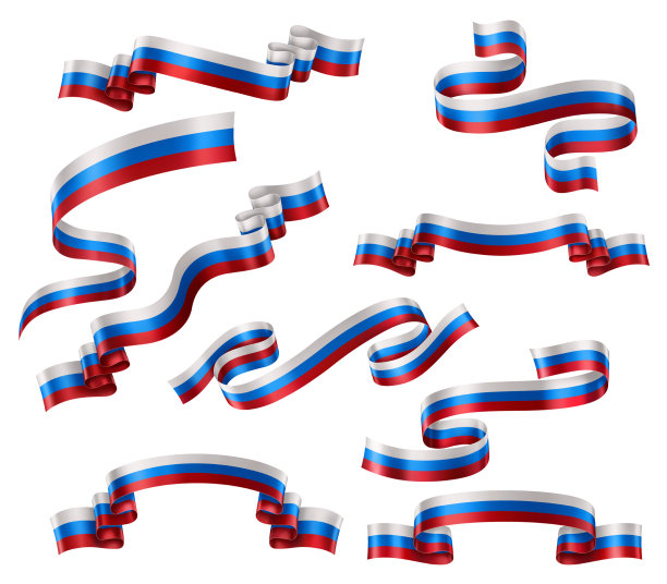 设置俄罗斯国旗丝带图片下载