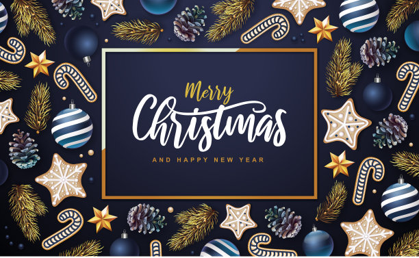 圣诞快乐，恭贺新禧图片下载