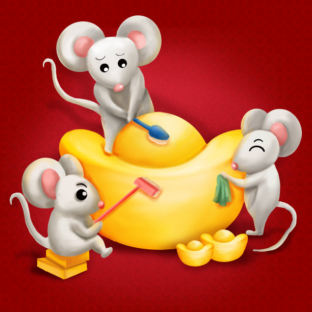 原创鼠年3鼠刷金币图片下载