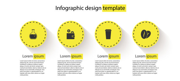 放置硬币咖啡的试管和烧瓶钱包图片下载