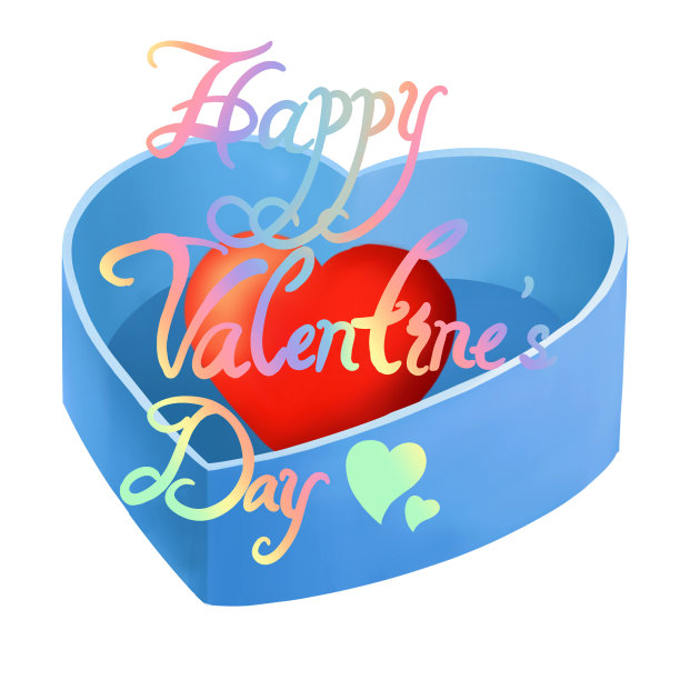 元素情人节快乐礼盒图片下载