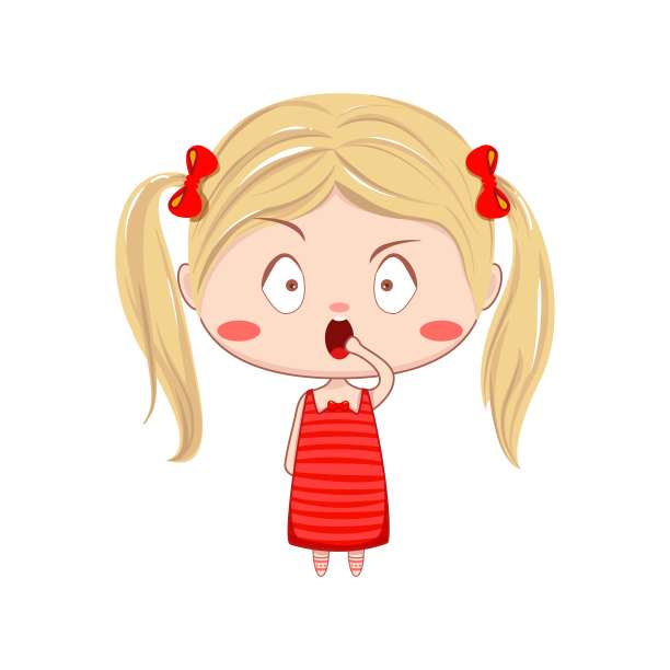 金发女孩惊讶表情图片图片下载